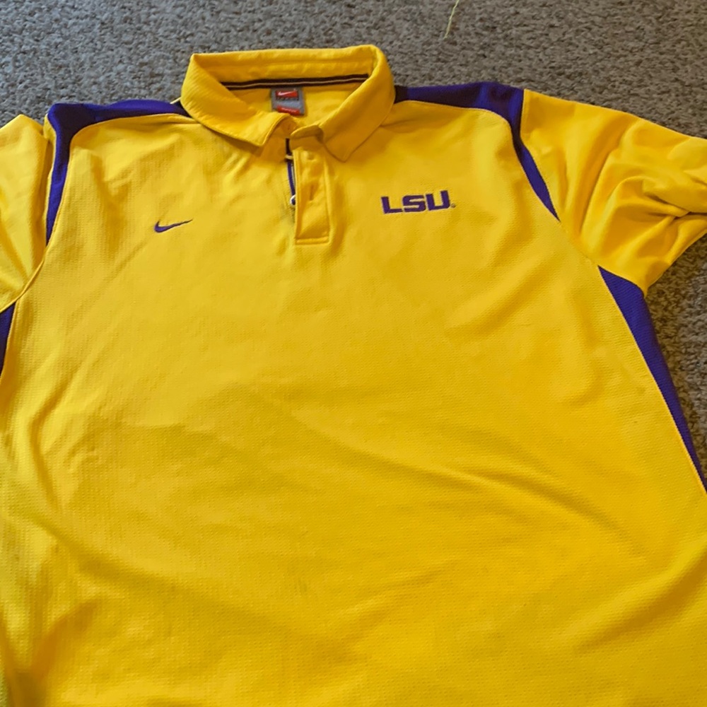 Mens LSU polo shirt
